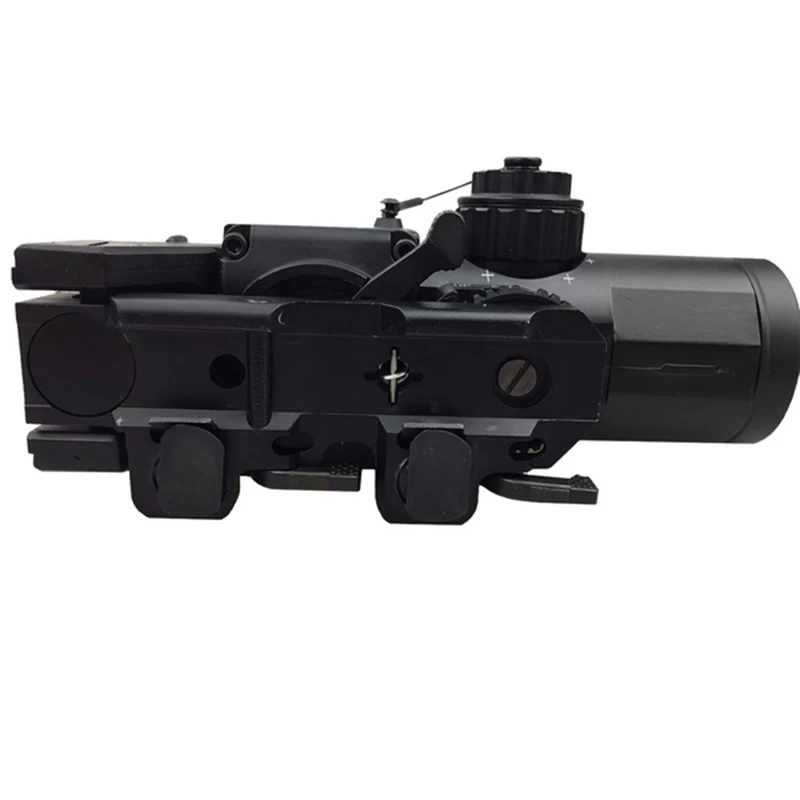 Горячая Распродажа тактический прицел Быстрый съемный 1X-4X AdjustableOptical sight Dual Role Sight с мини-красной точкой для охоты