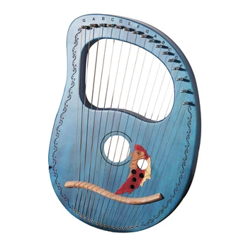 

Concave Design Travel 16 Strings Compact Party Lyre Harp Professional Kids Musical Instrument Solid Wood Veneer Mini Portable