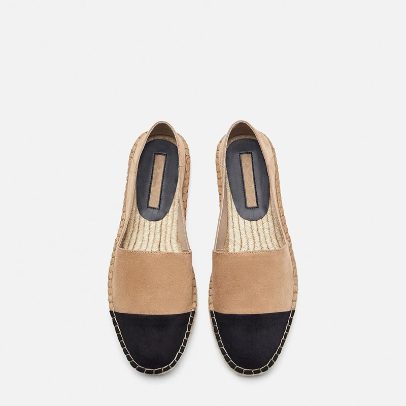 Туфли на плоской подошве; женские модные лоферы; chaussures femme; соломенная трикотажная женская обувь; повседневная обувь с круглым носком; Zapatos De Mujer