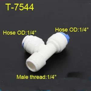 1/" 3/8" OD шланг трубка 1/" 1/2" 3/" 1/8" пластиковые трубы Быстрые соединители RO соединитель воды фитинги система обратного осмоса - Цвет: T-7544
