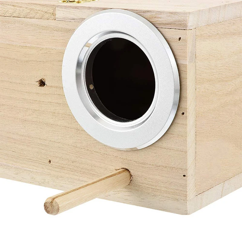 Parakeet Nest Box Bird Cage Natural Pine Wood Bird Nest Breeding Box Cage for Budgie Parrot Egg Accessories