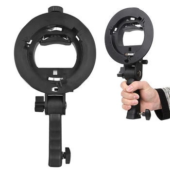 

S-type bracket for camera, Flash Snoot softbox, YN568 holder, universal professional mounting adapter, adjustable angle SLR