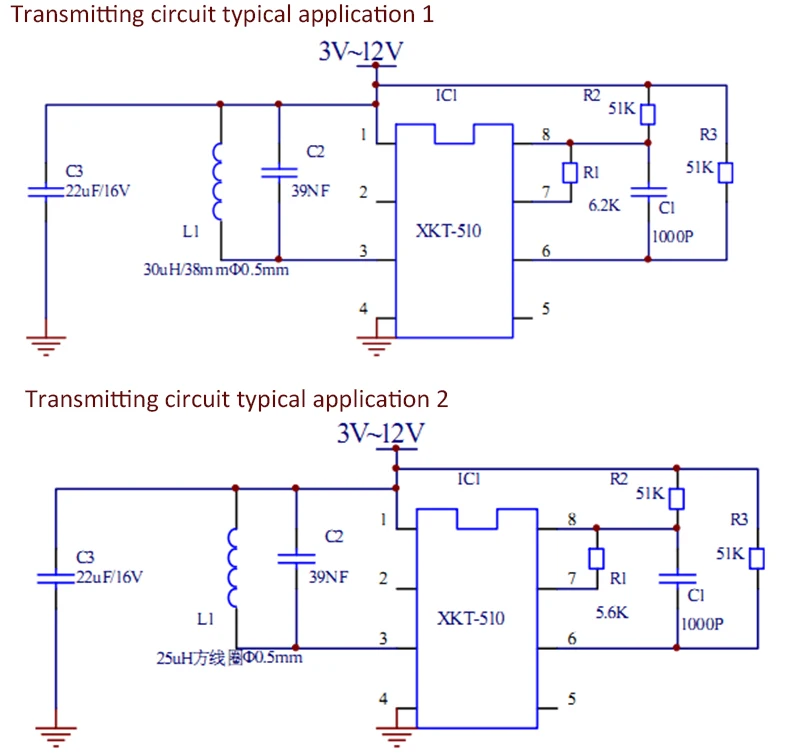 10pcs/lot wireless power transmission chip XKT-510 single chip