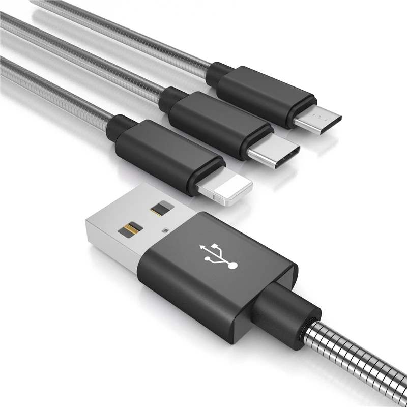 NOHON 3 в 1 USB кабель для iPhone XS Max XR X 8 7 6 6S Plus type C Micro USB кабель для samsung Xiaomi huawei кабели для мобильных телефонов