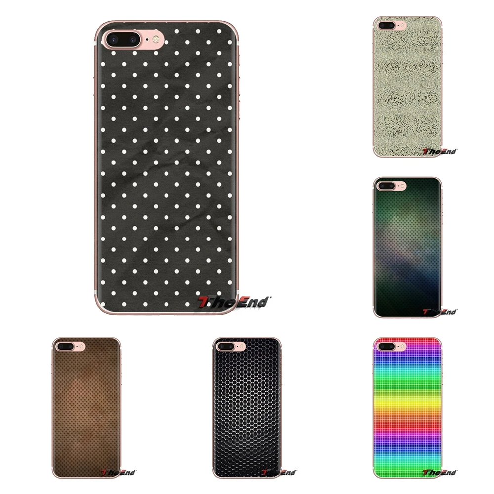 Textures Points Collage Silicone Skin Case For iPhone XS Max XR X 4 4S 5 5S 5C SE 6 6S 7 8 Plus Samsung Galaxy J1 J3 J5 J7 A3 A5 |