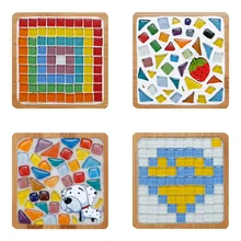 DIY мозаичная плитка подстаканник материал для рукоделия хобби креативный ручной работы Детский пазл стекло Хрустальное стекло мозаичное украшение стены