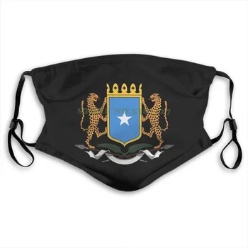 

Face Mask Somalia Of Arms National Somali Emblem Anti Dust With Filter For Men For Women Kids Girl Boy Teens Masks