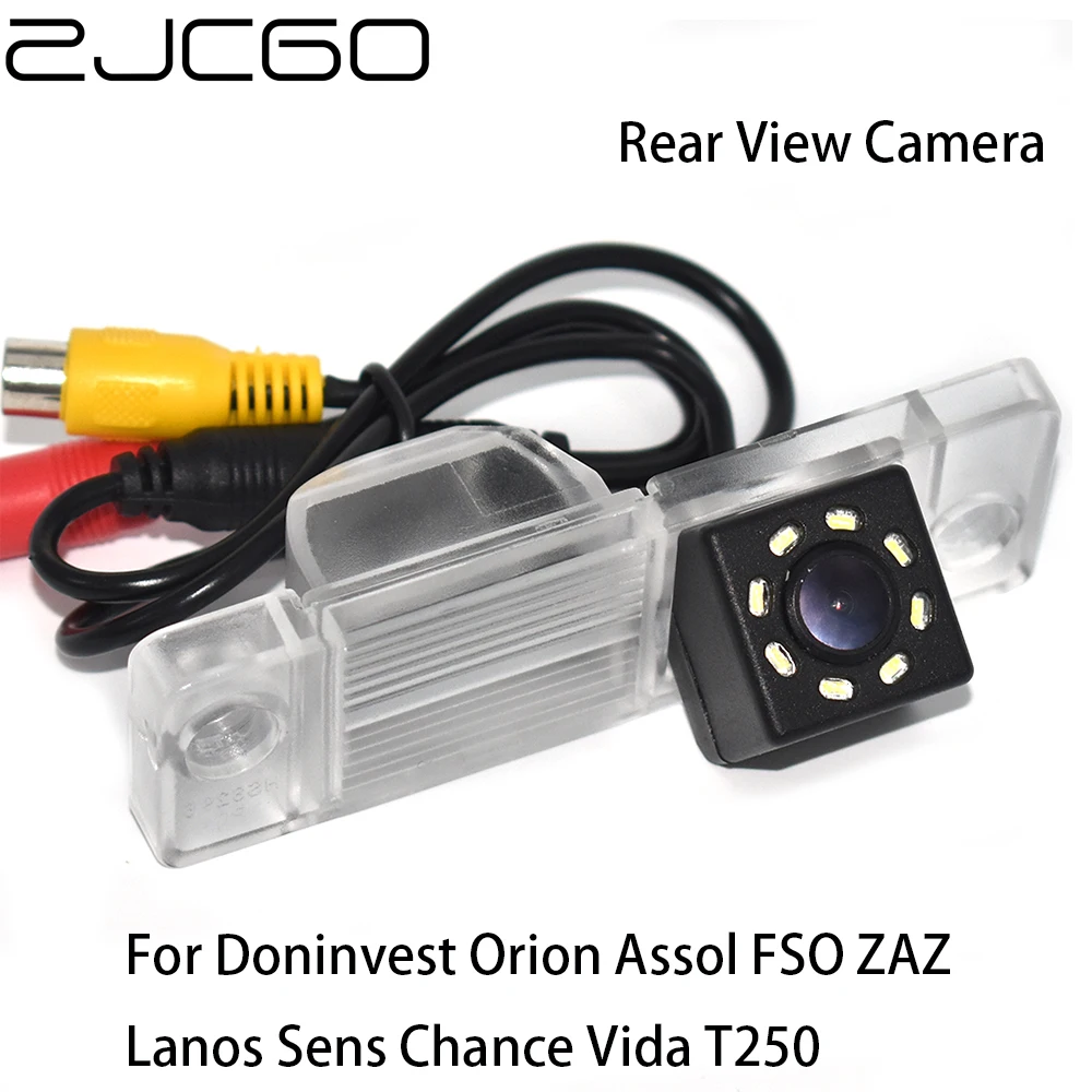 

ZJCGO CCD Car Rear View Reverse Back Up Parking Waterproof Camera For Doninvest Orion Assol FSO ZAZ Lanos Sens Chance Vida T250