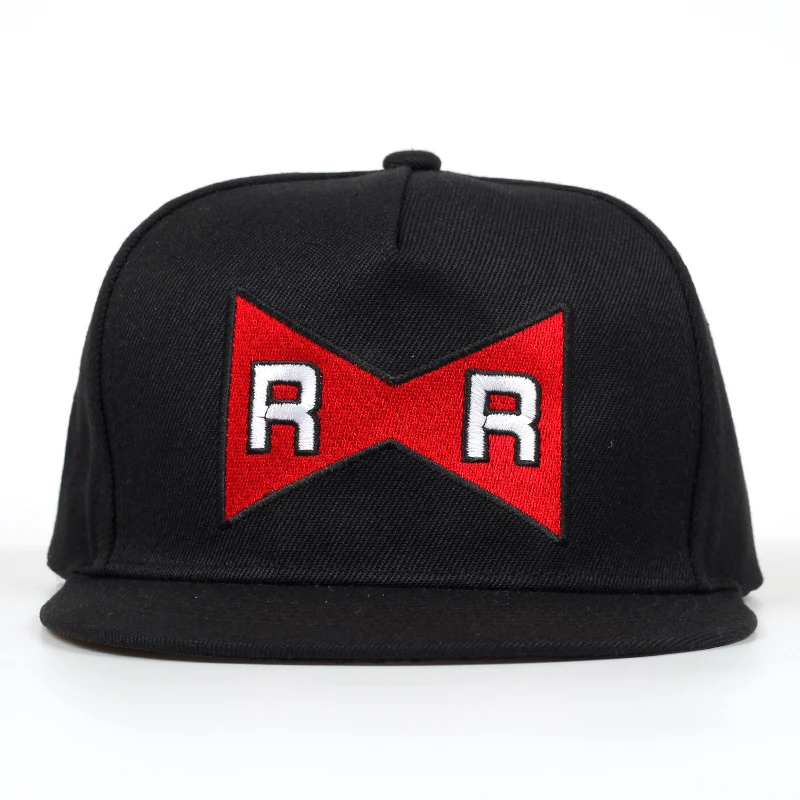 RR Snapback Caps Cotton RR Baseball Cap Dragon Ball Red Ribbon Army Delicate Embroidery Dad Hat No structure Hat