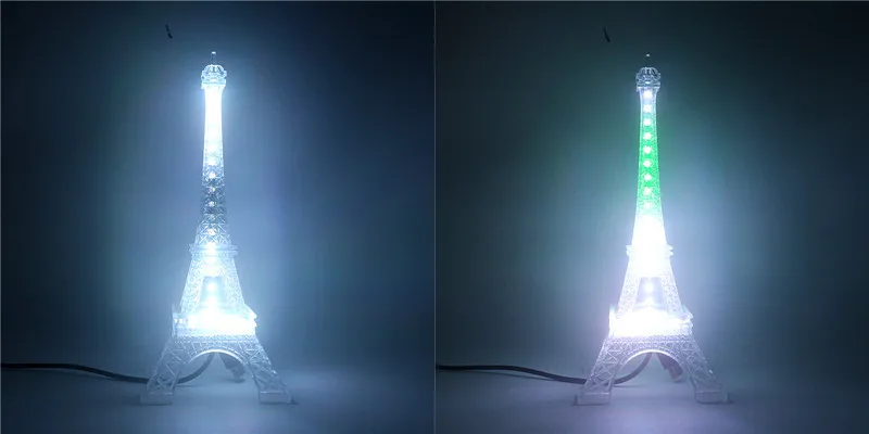 USB 5V Eiffel Tower Night Light WS2812B 48 Leds Individually Addressable Smart SK6812 Colorful Led Chip Decoration Lamp Light star wars night light