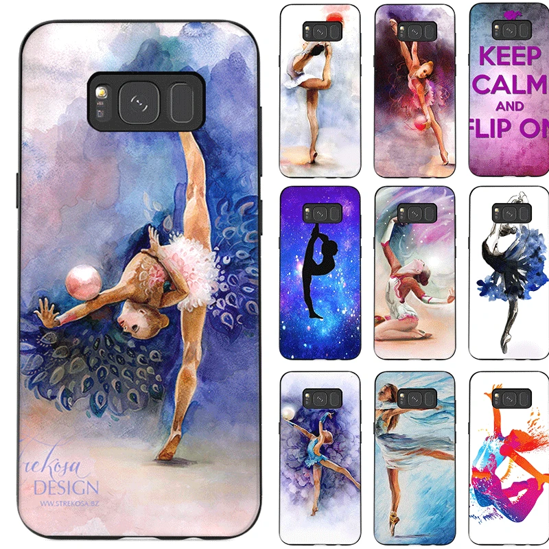 Phone Cases Shell for Samsung A3 A5 2016 2017 A6 A6 Plus A7 A9 2018 Case Cover For Samsung A2 Core  Love Gymnastics Oil Painting