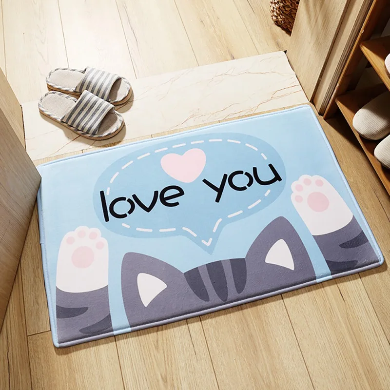 Впитывающий Коврик для ванной комнаты, Мультяшные животные, входная дверь, коврики для дома, душ, Противоскользящие коврики, новинка