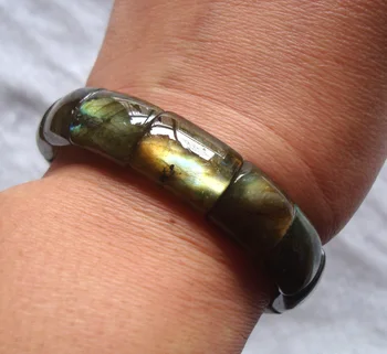 

Free Shipping Natural Labradorite Rectangle Beads Bracelet Women Jewelry Accessories Weddings Parties Gift