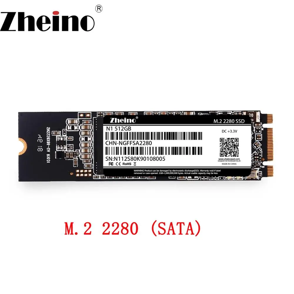 Zheino SSD NGFF M.2 SATA3 128 ГБ 256 512 1 ТБ Nvme PCIe 2242 2280 жесткий диск для ноутбука|Внутренние