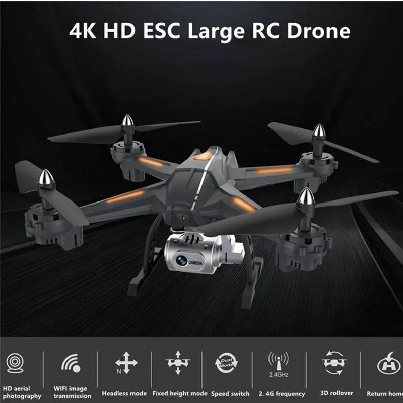 Профессиональный 4K широкоугольный ESC камера 42 см Большой размер WIFI FPV RC Дрон с