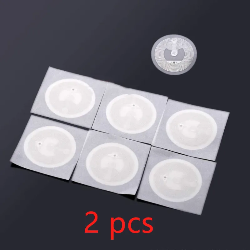 2 pcs 10/5/2 шт. RFID Ключ Токена патруль NXP MIFARE Ultralight метки NFC Ntag213 тег Стикеры 13,56 МГц NTAG 213 универсальная этикетка - Цвет: 2 pcs