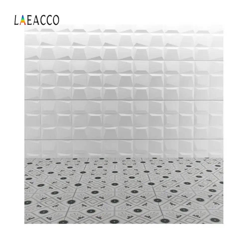 Laeacco трехмерный белый кирпичная стена плитка пол Декорации для личной
