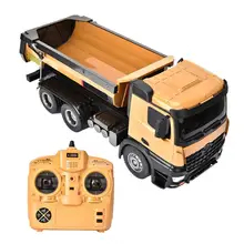 HUINA 1/14 1573 10CH RC грузовик сплав RC самосвал Инженерная Строительная модель игрушечный автомобиль игрушка подарок для мальчиков