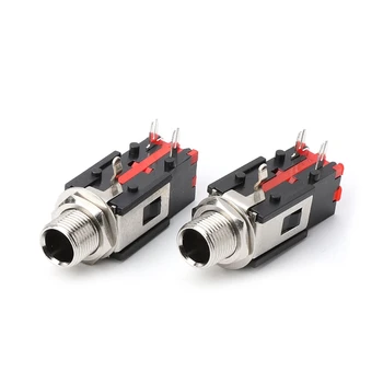 

5PCS 6.35mm 1/4 2Pin Female Audio Stereo Phone Jack Headphone Socket Connector