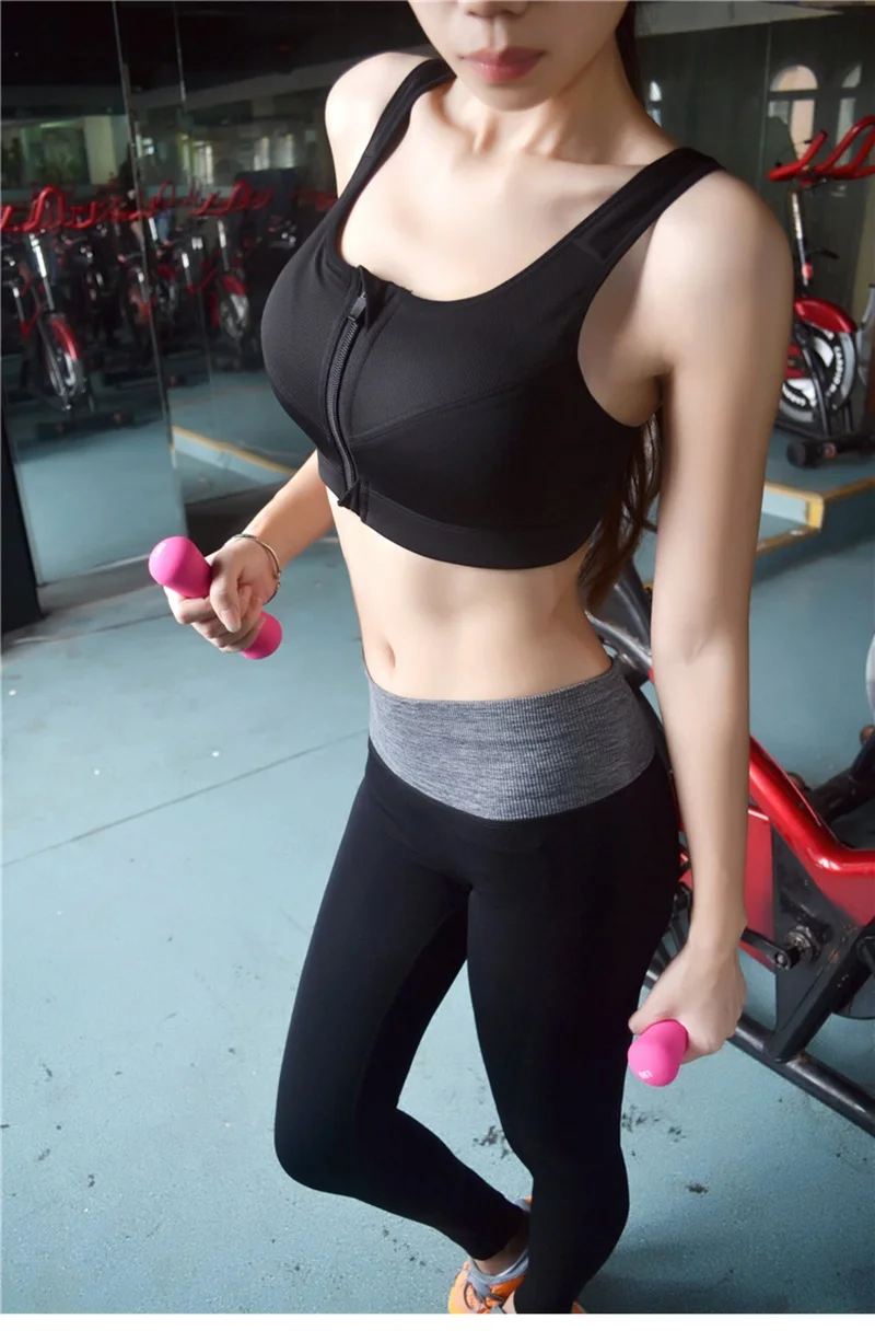 SEXYWG хит, женские спортивные бюстгальтеры на молнии, пуш-ап, жилет, нижнее белье, ударопрочный, дышащий, для спортзала, фитнеса, занятий спортом, бега, йоги, Bh, спортивные топы