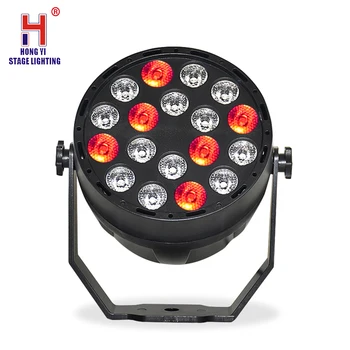 

RGB Led DMX Par Wash With strobe 18X3W Led Par Flat For DJ light dance