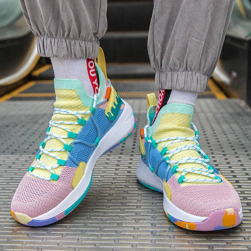 Zapatillas de baloncesto Coloridas únicas Con diseño de tecnología Fresca para Hombre, Zapatillas de
