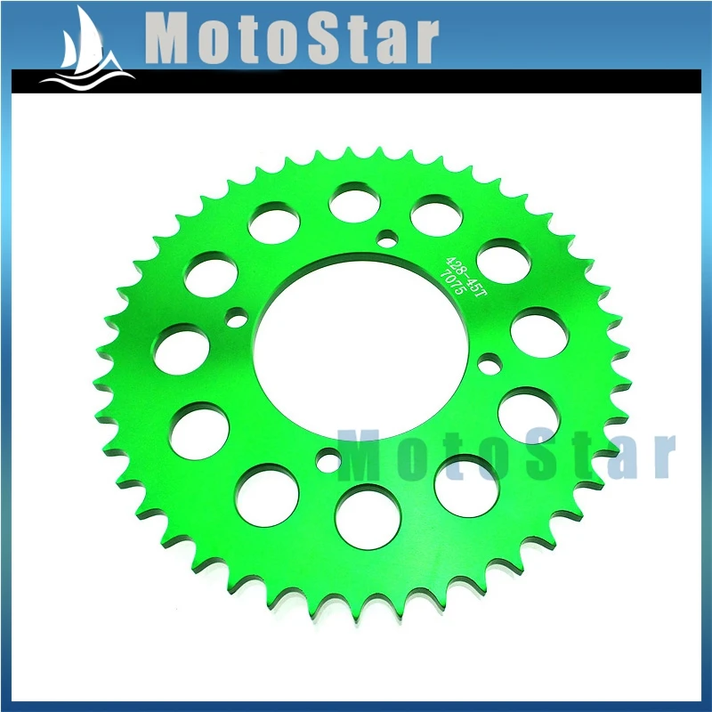 428 45 зубцов 76 мм Задняя звездочка для Pit Dirt Bike Stomp Demon Atomic SSR Piranha Lifan YX Braaap Pitpro Kayo