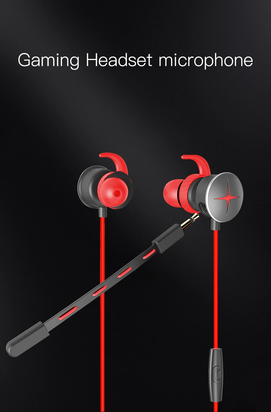 MAMEN Gaming Headset Microphone Dynamic Microfone Two Colors 1.2m Audio Cable For Computer Phone Game Mic