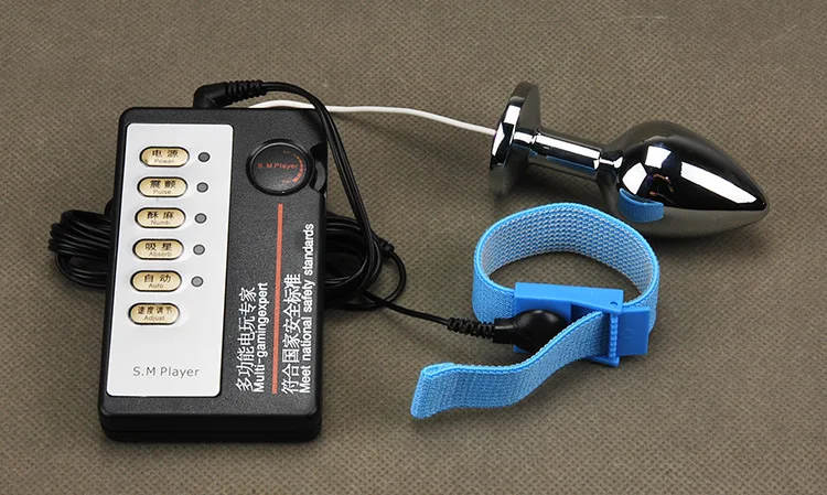 Sex Toys Electrical Stimulation For Men Exotic Accessories Electro Shock Penis Rings Anal Plug Electric Massager | - Цена: 