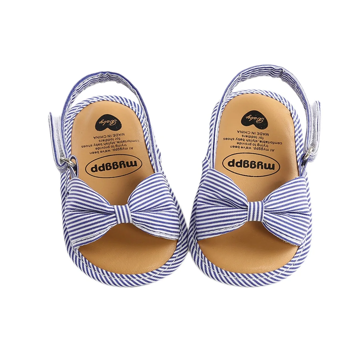 

Hot Fashion Children Baby Walker Shoes Non-Slip Prewalker Children's Sandals Striped Anti-Slip Toddler Summer Sole Crib Shoes