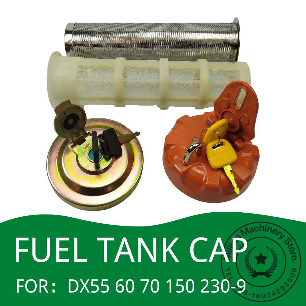 Excavator Accessories Diesel Tank Cover Anti theft Fuel Tank Cap for