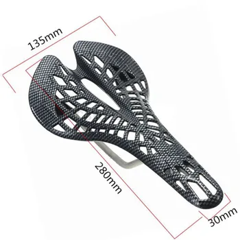 

Carbon Fiber Bicycle Saddle Mountain Bike Bicycle Hollow Seat Cushion Hollow Breathable mtb saddle Riding Accessories IN STOCK