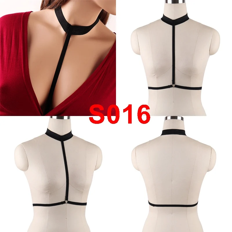 JLX.HARNESS Pentagram Bondage Body Harness Lingerie Goth Crop Tops Cage Lingerie Harness Belt Harness Bra Rave Wear for Women