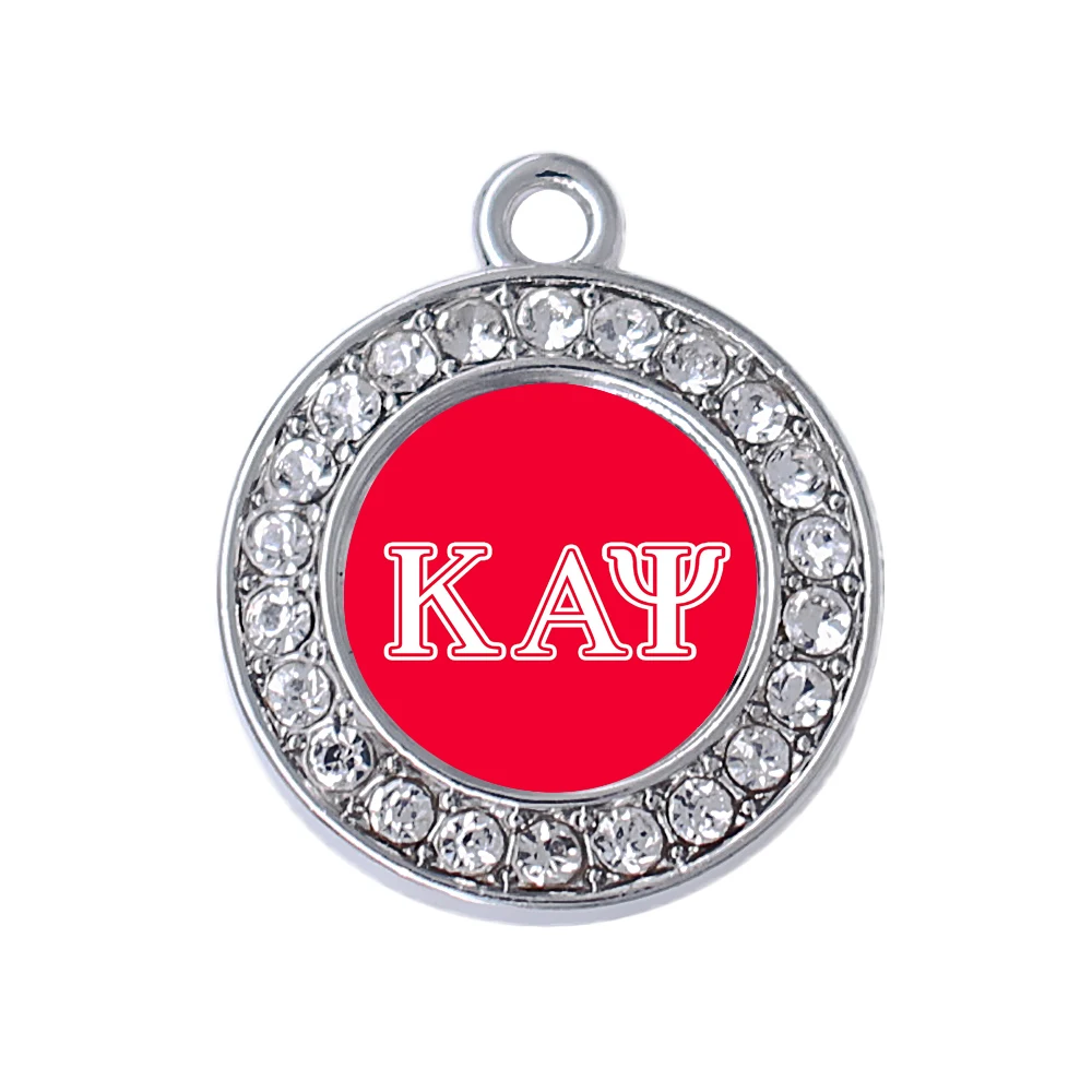 Популярные Прозрачные эмалированные греческие буквенные наклейки KAP