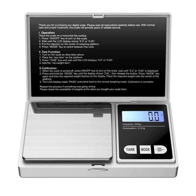 Insten Mini Digital Pocket Scale in Grams & Ounces - Portable &  Multifunction for Food, Jewelry - 0.01g Precise with 500g Capacity