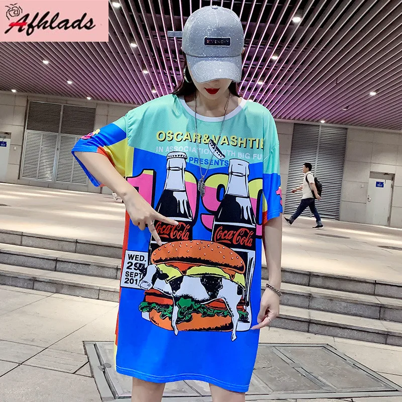 По сравнению с Размеры d Женская Повседневная футболка 2019 летняя одежда для