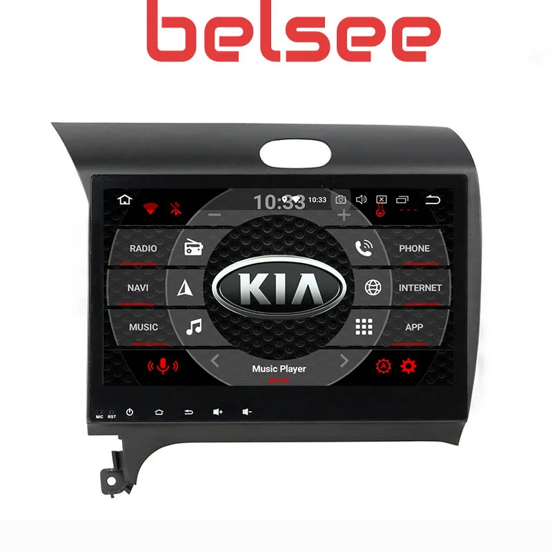 Belsee Ram 4 + 64G DSP автомобильный Радио мультимедийный плеер Android 9 0 Авто DVD для Kia CERATO K3