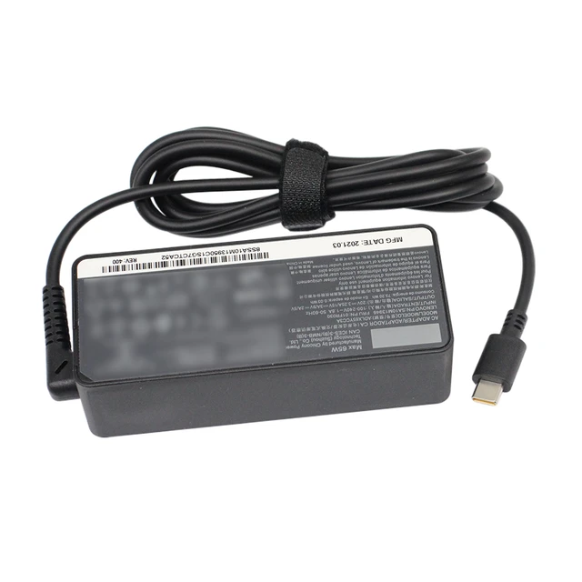 65W Lenovo Chargeur USB C Adaptateur Secteur Type C pour Lenovo Yoga 720  730 910 C740