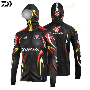 

2020 Fishing Daiwa Clothing Fishing Jacket Summer Qucik Drying Sun Protection Anti-UV Breathable Hooded Cycling Fishing Shirt