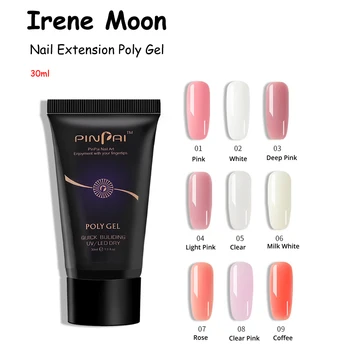 

30ml Nail Acrylic Poly Gel Nail Extension Gel Quick Finger Extension Builder Gel Natural Camouflage UV Dry Manicure Gel Nail Art