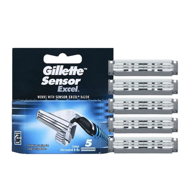 Gillette Lame Da Barba Sensore Excel Lame Di Rasoio Testina Di Ricambio Per Vector 3 Lame Da Barba Da Uomo 5 Pz/Pacco