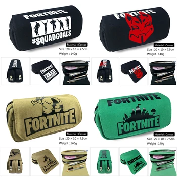 

Fortnites Fortress Night Pencil Case Fortnights Wallet Student Creative Pencil Case Learning Stationary Canvas Bag Birthday Gift