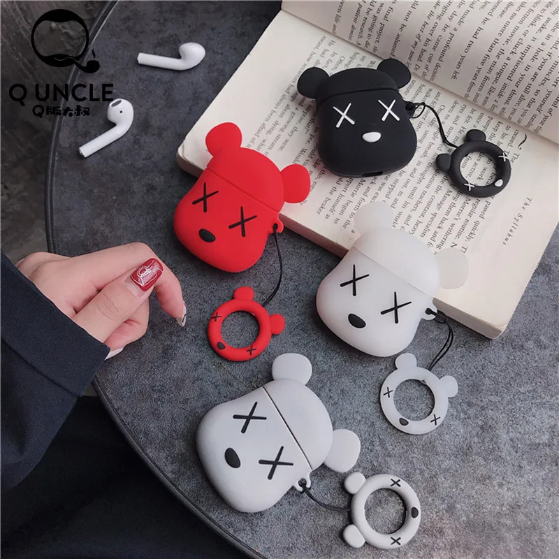 

Q UNCLE Cover for Apple Aipods Wireless Bluetooth Earphone Case 2 Generation Charging Box Soft Shell Silica Gel Headset Cases
