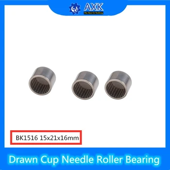 

BK1516 Needle Bearings 15*21*16 mm ( 5 Pcs ) Drawn Cup Needle Roller Bearing BK152116 Caged Closed ONE End 55941/15