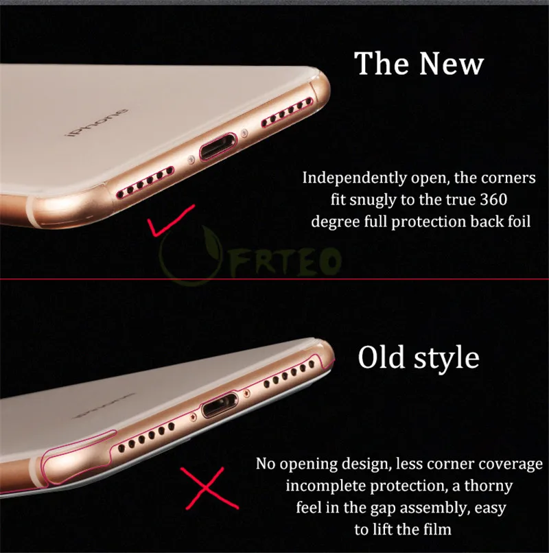 Новое обновление прозрачный Sratchproof Стикеры для iPhone X XR Xs Max 6 6S 7 8 Plus задняя Декоративная кожа гидрогель пленки-наклейки