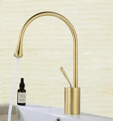 Горячий Холодный Золотой смеситель LASO для умывальника смесители раковины