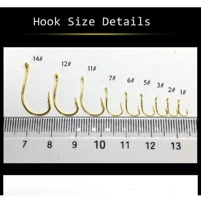 Wholesale By Bulk 2000pcs/lot Gold Eyed Circle Barbed Fishhooks