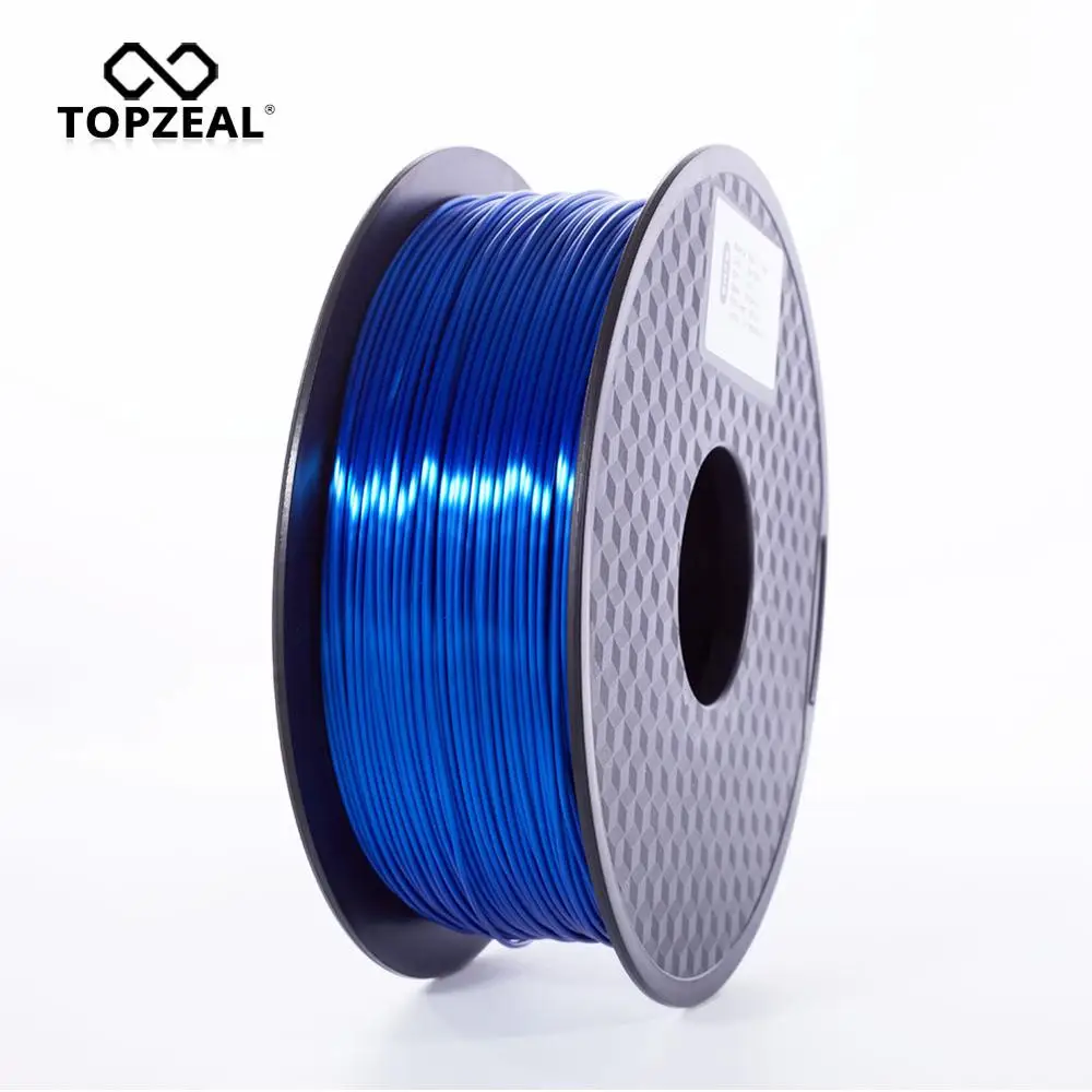 TOPZEAL Высококачественная темно синяя нить для 3D принтера PLA Silk 1 75 мм кг шелковая