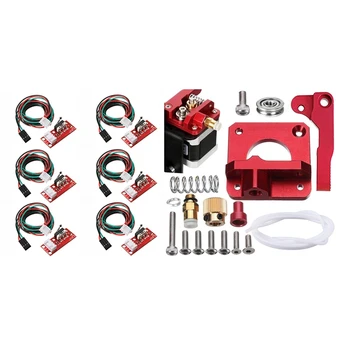 

6Pcs Endstop Limit Mechanical End Stop Switch with Upgraded MK8 Extruder Drive Feed Replacement 3D Printer Extruders Kit