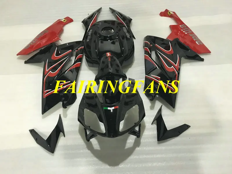 Инжекторный обтекатель для Aprilia RS125 06 07 08 09 10 11 RS 125 2006 2011 красный черный Обтекатели